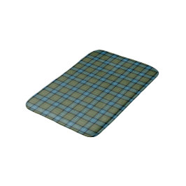 California Staat Turquoise und Moss Green Tartan Badematte
