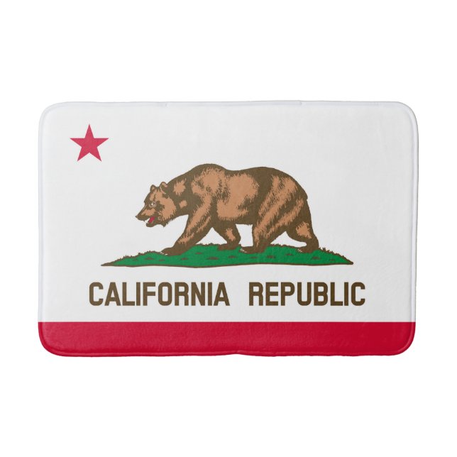 California State Flag Design Badematte (Vorderseite)