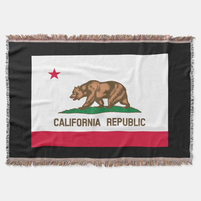 California State Flag Design Decor Decke (Vorderseite)