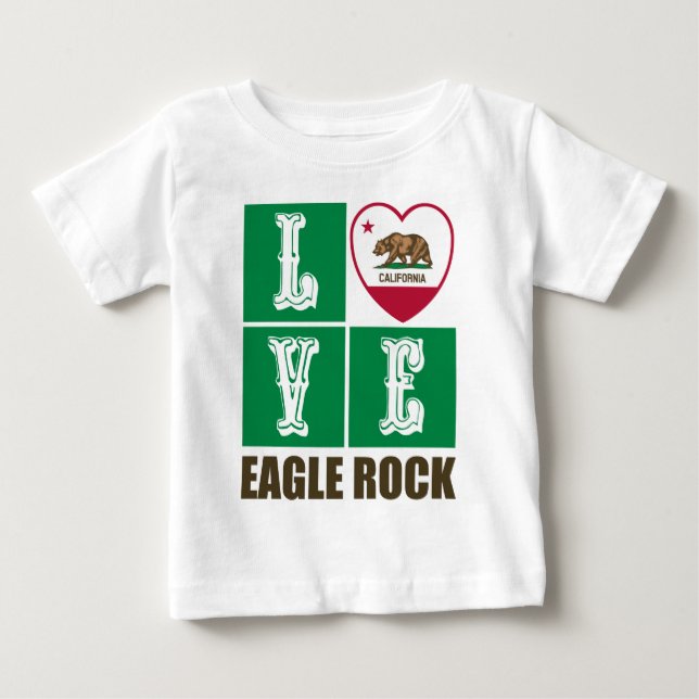 California State Flag Heagle Rock Baby T-shirt (Vorderseite)