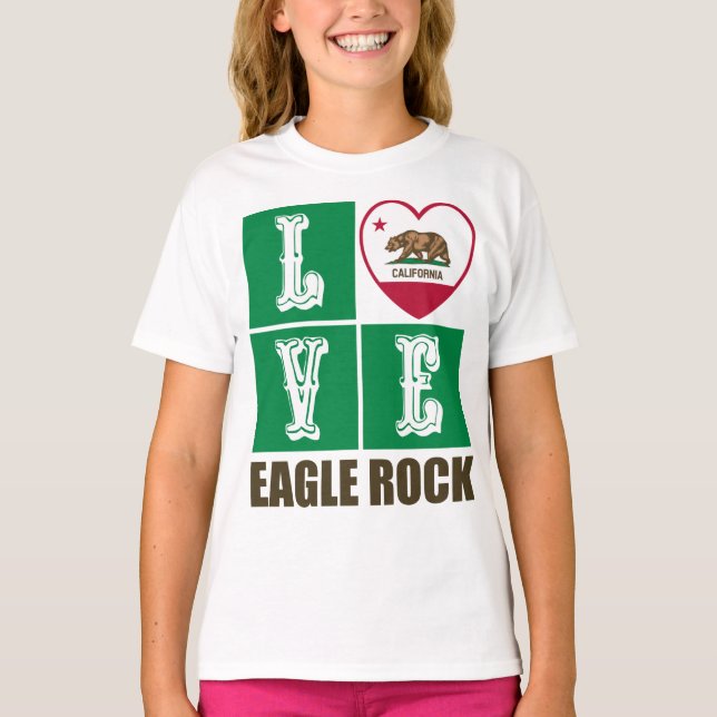 California State Flag Heagle Rock T-Shirt (Vorderseite)