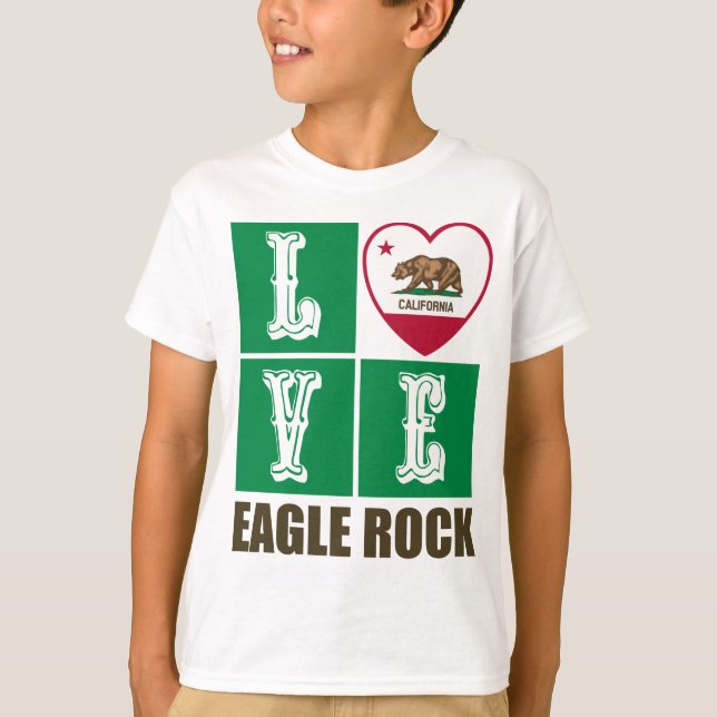California State Flag Heagle Rock T-Shirt (Vorderseite)