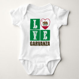California State Flag Heart Garvanza Baby Strampler