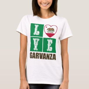 California State Flag Heart Garvanza T-Shirt