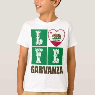 California State Flag Heart Garvanza T-Shirt