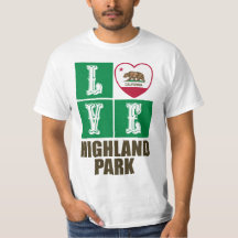 California State Flag Heart Highland Park