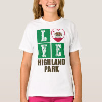 California State Flag Heart Highland Park