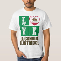 California State Flag Heart La Canada Flintridge