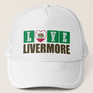 California State Flag Heart Livermore Truckerkappe