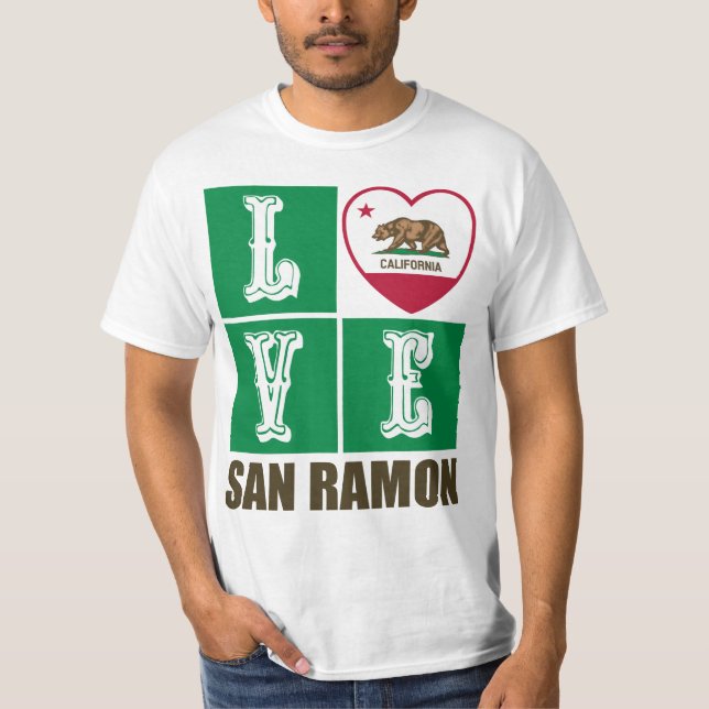 California State Flag Heft San Ramon T-Shirt (Vorderseite)