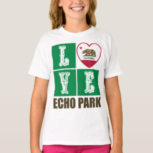 California State Flag Herz Echo Park T-Shirt