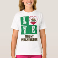 California State Flag Herz Liebe Mount Washington