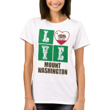 California State Flag Herz Liebe Mount Washington