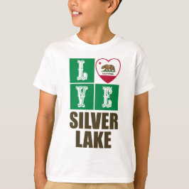 California State Flag Herzstück Silbersee T-Shirt