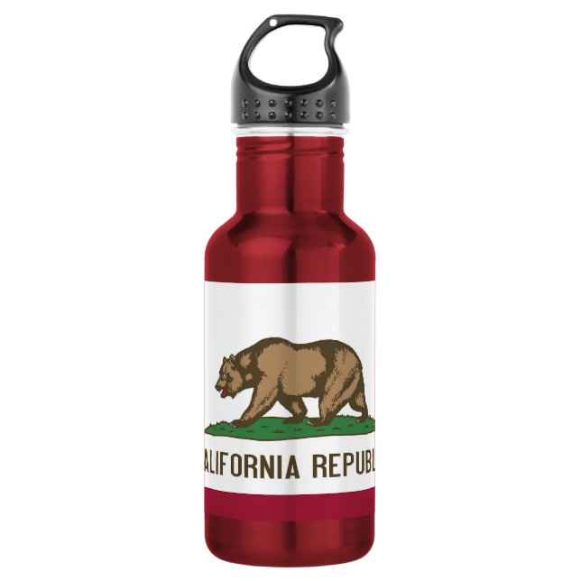 California State Flag Liberty Flasche Trinkflasche (Vorderseite)