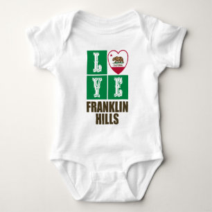 California State Flag Liebe Franklin Hills Baby Strampler