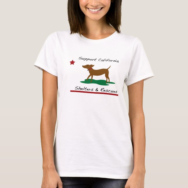 California Style Dog Rescue T - Shirt (Vorderseite)