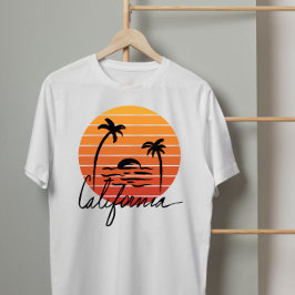 California Summer Graphic orange Vintager Sonnenun T-Shirt