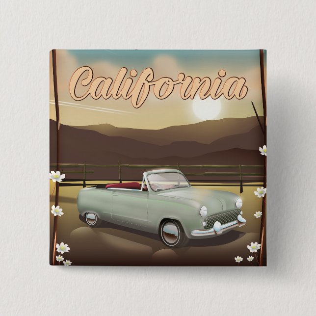 California Sunset Button (Vorderseite)
