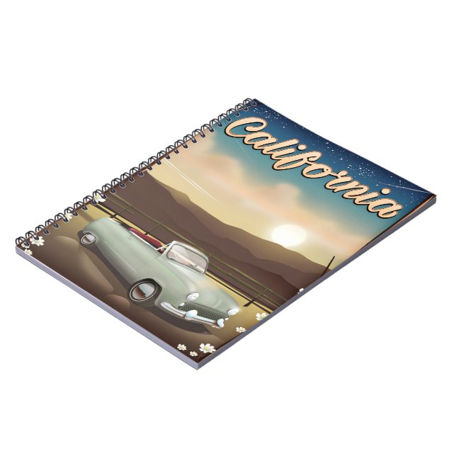 California Sunset Notizblock (Linke Seite)