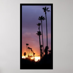 California Sunset Palms Poster / Passen Sie das an