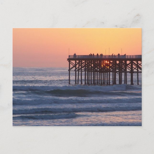 California Sunset Postcard Postkarte (Vorderseite)
