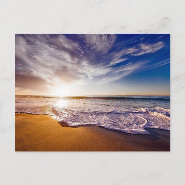 California Sunset Postkarte (Vorderseite)