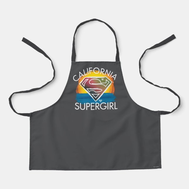 California Supergirl Sunset Graphic Schürze (Vorderseite)