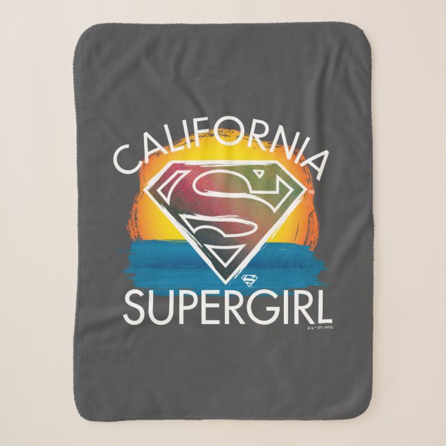 California Supergirl Sunset Graphic Sherpadecke (Vorderseite)