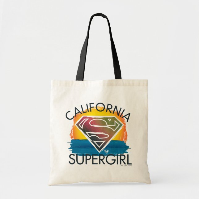 California Supergirl Sunset Graphic Tragetasche (Vorne)