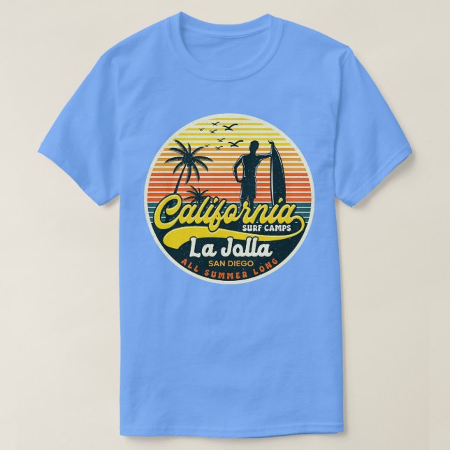 California Surf Camp La Jolla T-Shirt (Design vorne)