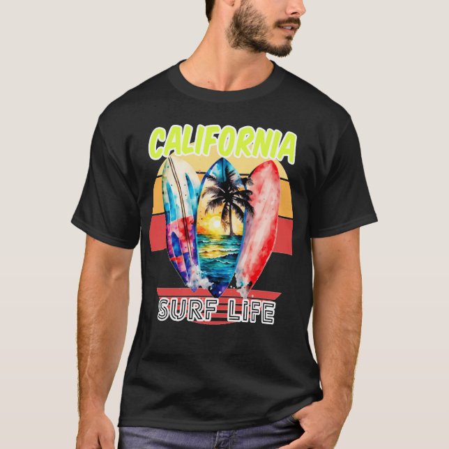 California Surf Life T-Shirt (Vorderseite)