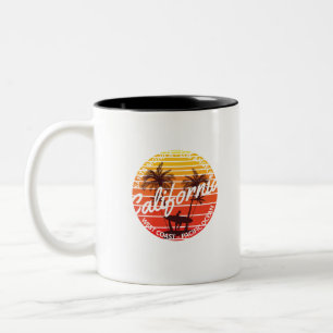 California Surf, Summer Beach vibes Zweifarbige Tasse