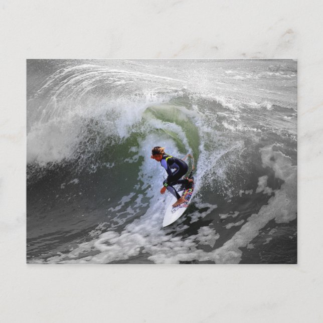California Surfer Boy Postcard Postkarte (Vorderseite)
