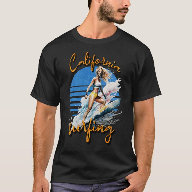 California Surfer Girl T-Shirt (Vorderseite)