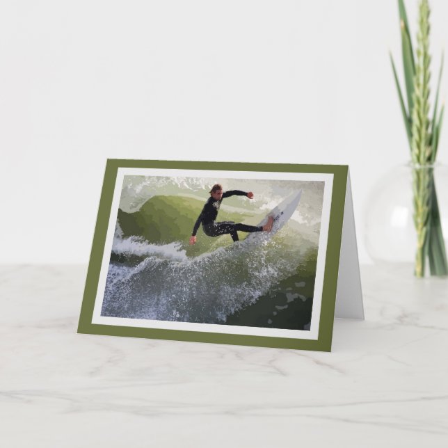 California Surfer Grußkarte Karte (Vorderseite)