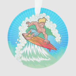 California Surfer Ornament