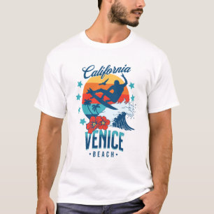 California Surfing Strand von Venedig T-Shirt