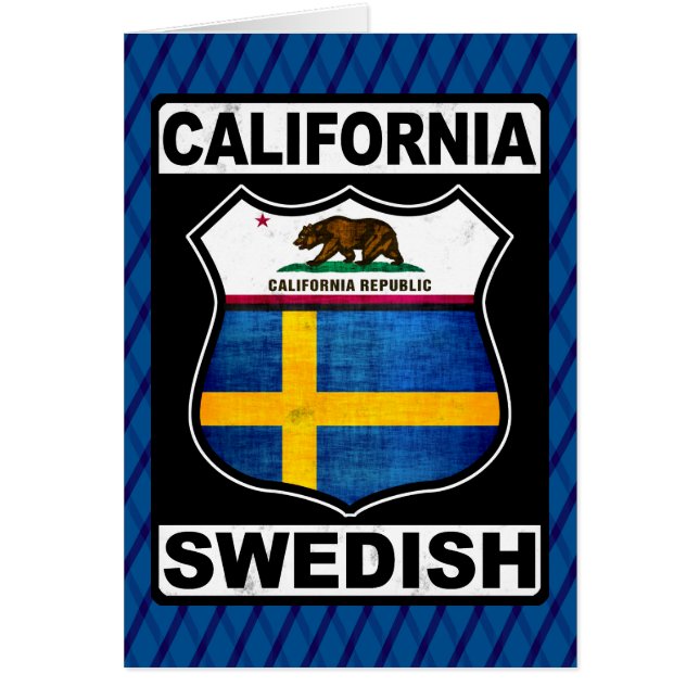 California Swedish American Card (Vorne)