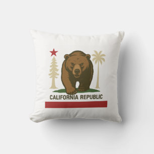 California Throw Pillow Kissen
