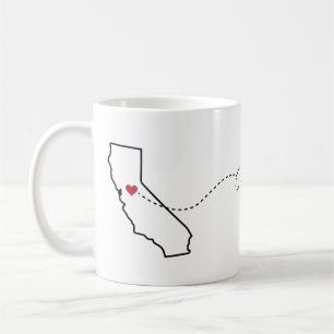 California to Oregon - Heart2Heart Coffee Tasse