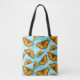 California Tortoiseshell Butterfly Illustration Tasche