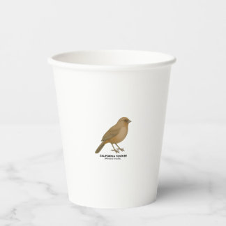 California Towhe- Birds of California Pappbecher