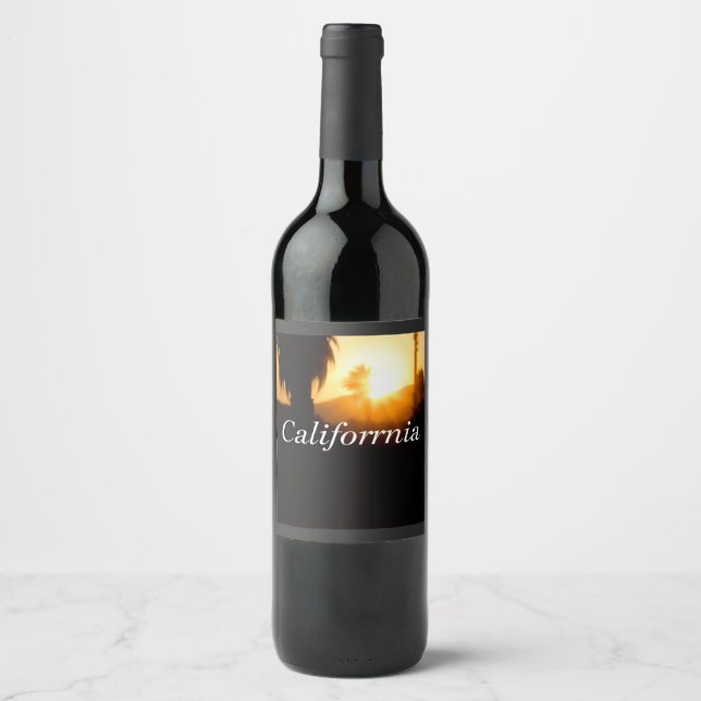 California Träumerei Weinetikett (Vorderseite)