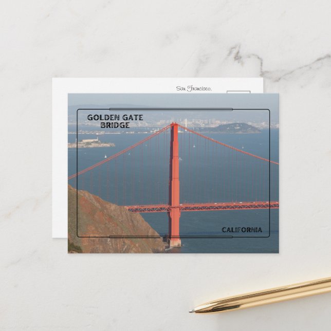 California Travel Keepake Postkarte (Vorderseite/Rückseite Beispiel)