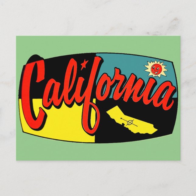 California Travel - Postcard Postkarte (Vorderseite)