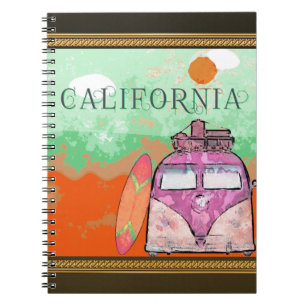 California Travel Poster Notizblock
