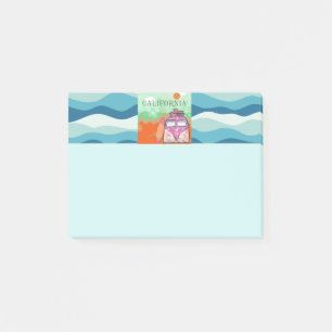 California Travel Poster Post-it Klebezettel
