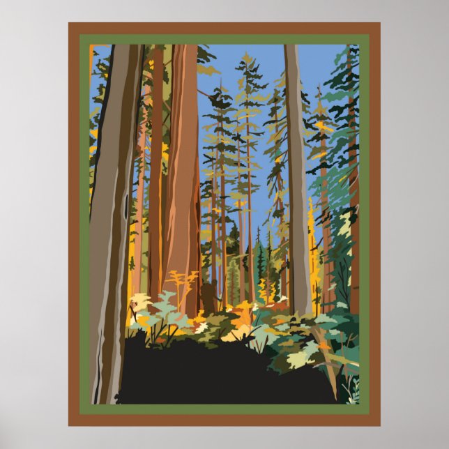 California Trees Poster (Vorne)