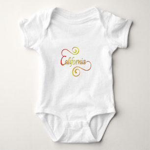 California Typografy Art Baby Strampler